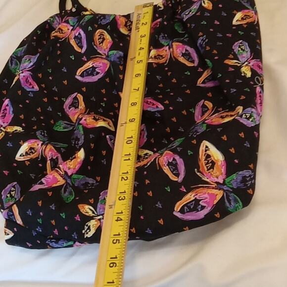 Vintage Steve Madden Black Butterflies circular handle over the Shoulder purse. - Picture 7 of 8